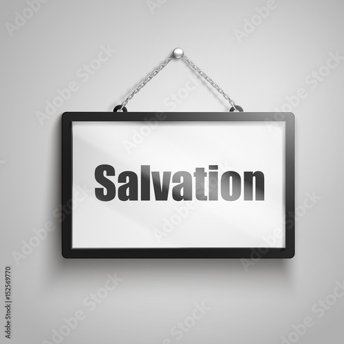 salvation text sign