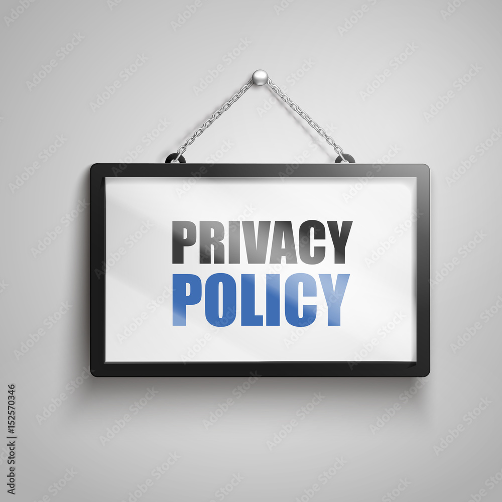privacy policy text sign