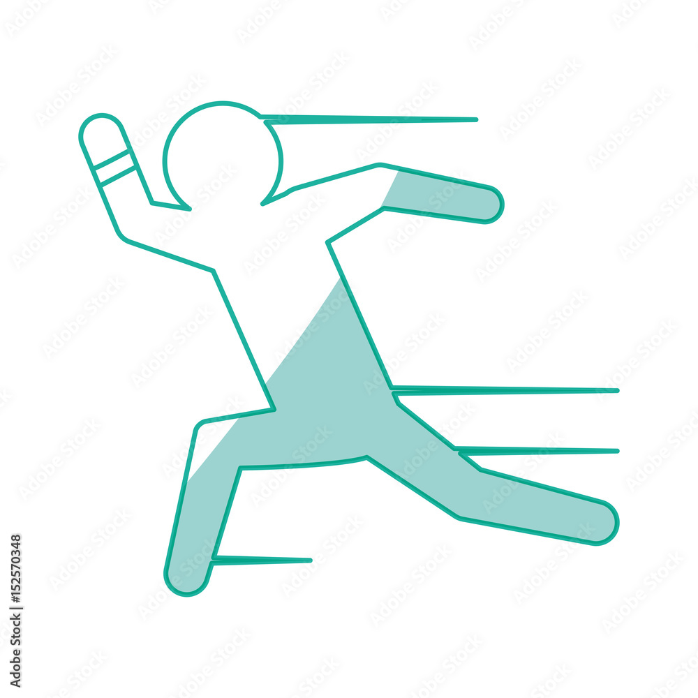 man running draw vector icon illustration shape man running draw vector icon illustration shape