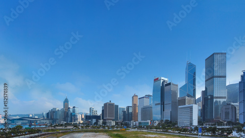 modran office building, business tower, skyscraper in city center. Panorama view © somchaisom