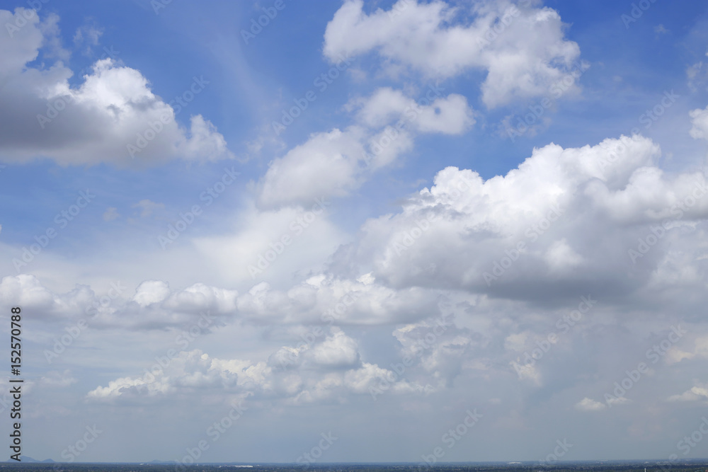 blue sky clouds