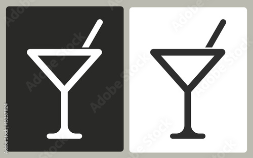Cocktail - vector icon.