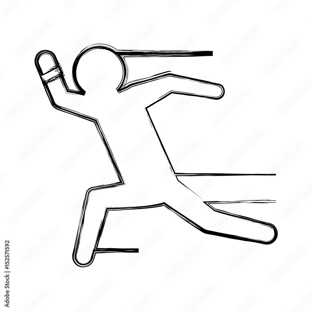 man running silhouette vector icon illustration shape man running silhouette vector icon illustration shape
