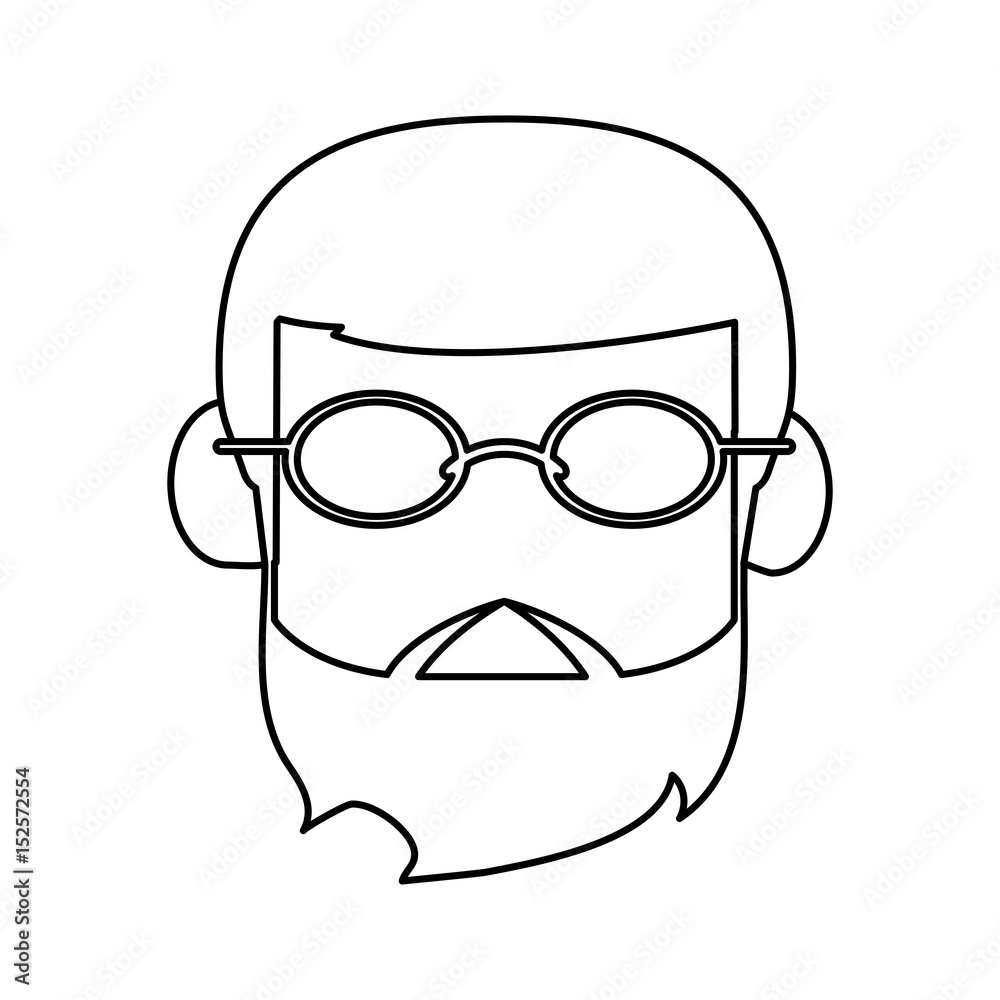 faceless man with glasses and beard icon image vector illustration design faceless man with glasses and beard icon image vector illustration design