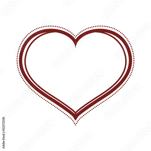 heart shape symbol ector icon illustration graphic design