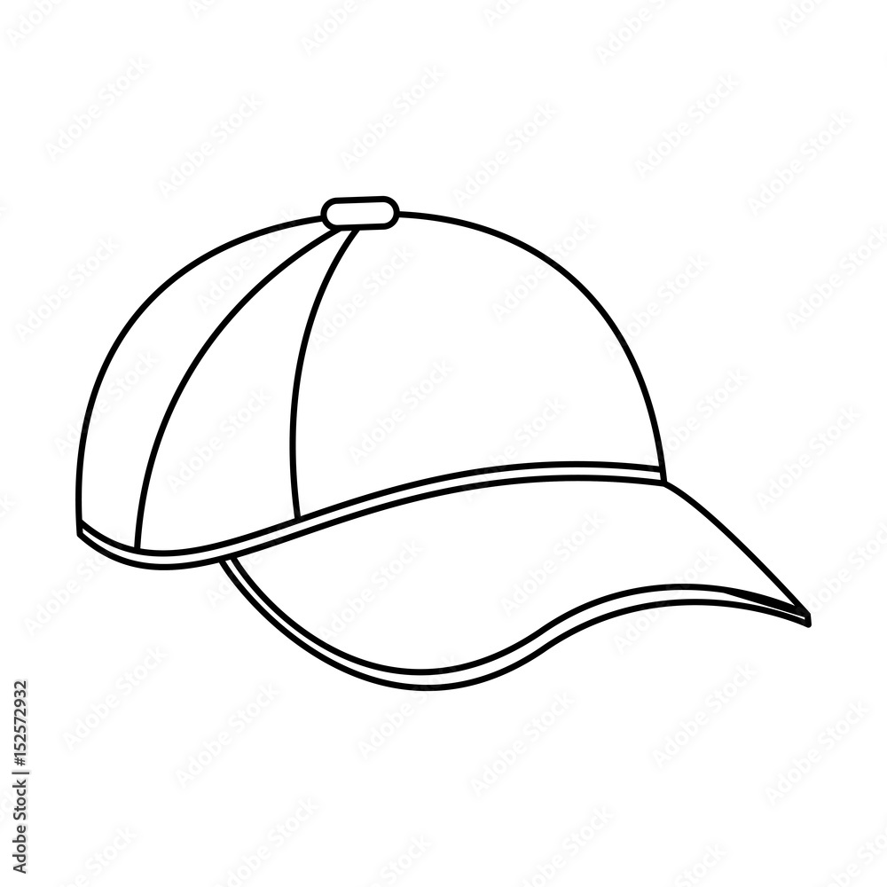 baseball hat or cap icon image vector illustration design baseball hat or cap icon image vector illustration design