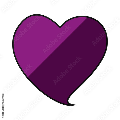 heart shape symbol ector icon illustration graphic design