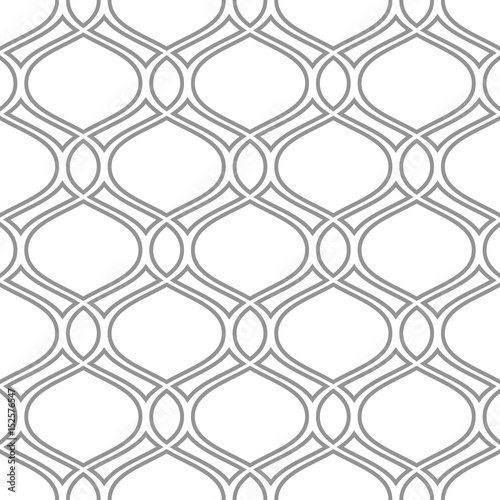 Seamless background for your designs. Modern vector silver ornament. Geometric abstract pattern