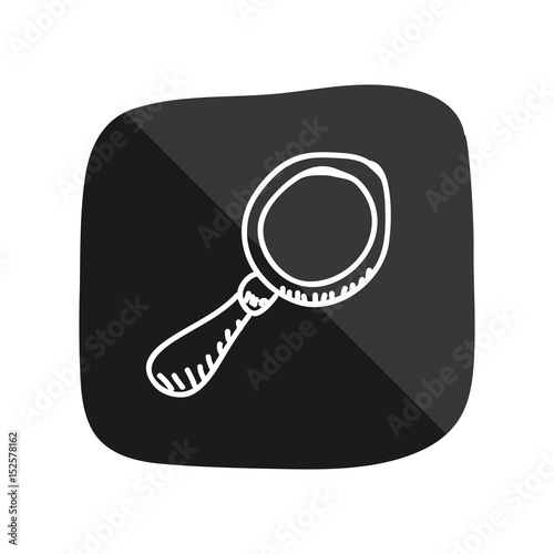 magnifying glass tool vector icon illustration graphic design