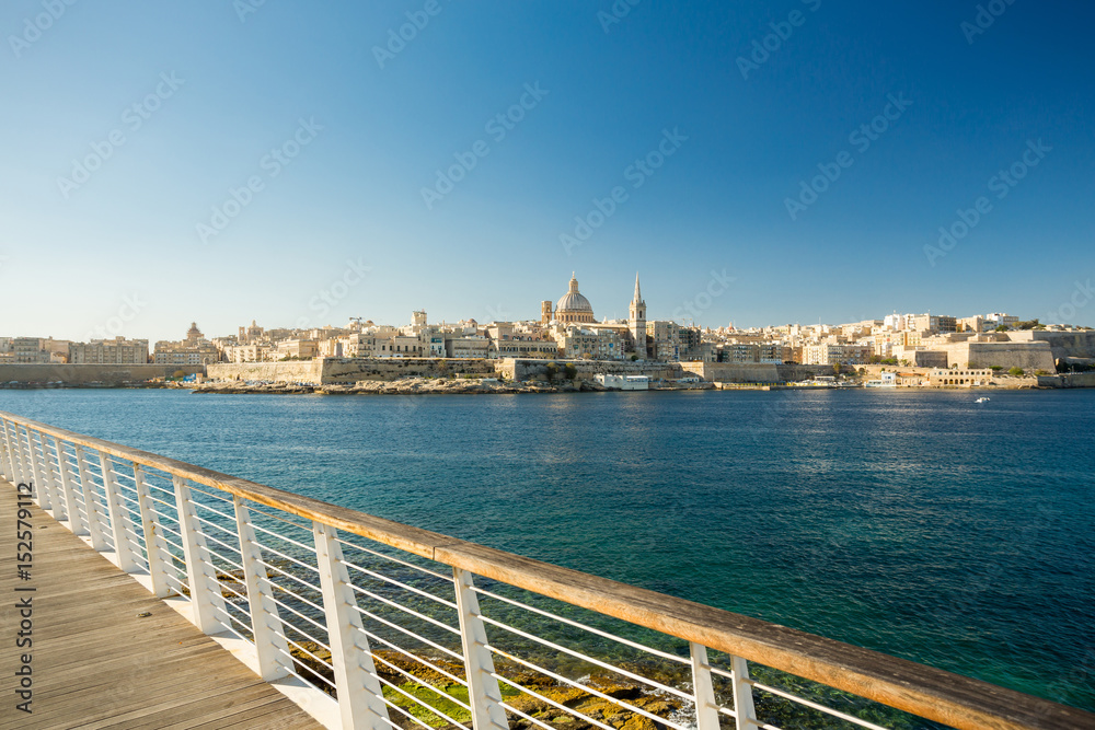 Valletta, Malta, viewed from Sliema Valletta, Malta, viewed from Sliema