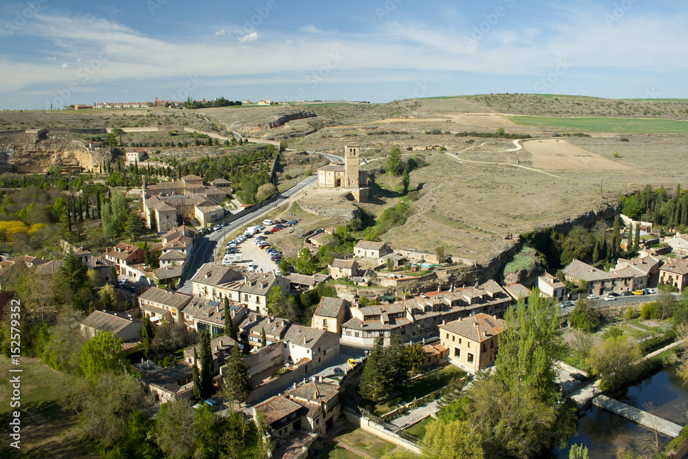 Segovia panoramic view, Spain.