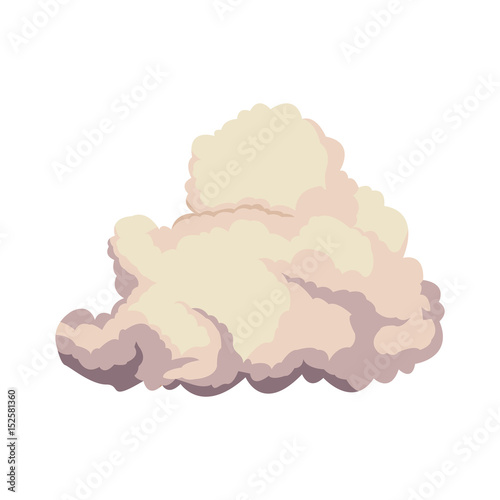 cumulus cloud weather natural meteorology vector illustration