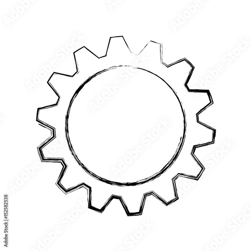 gear machinery engine vector icon illustration graphic design