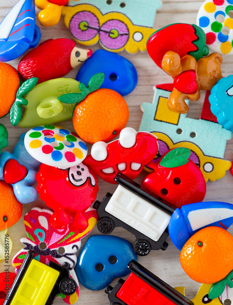 Obraz premium pile of colorful buttons