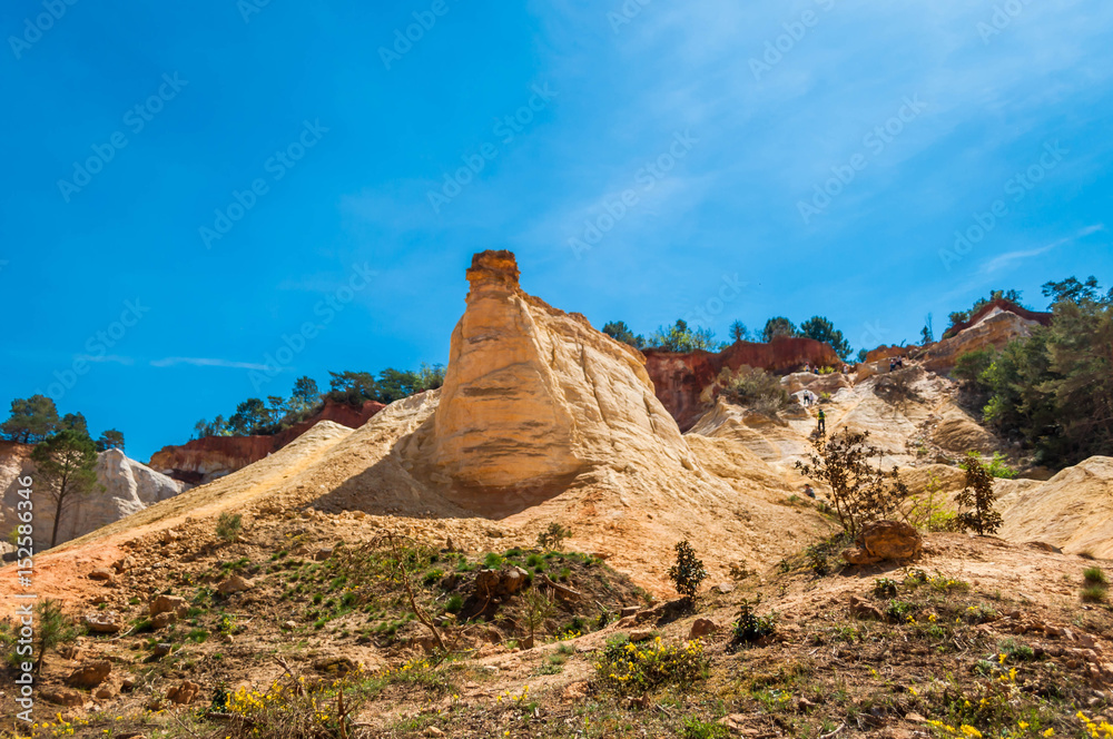 Fototapeta premium Rustrel, Colorado Français.