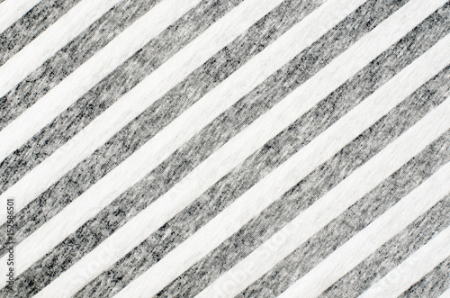 White and black striped jersey textile