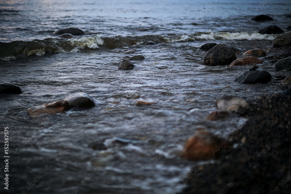 Fototapeta premium Waves from the evening surf