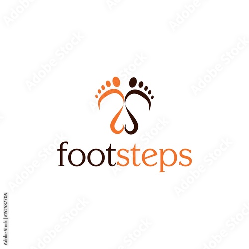 Footsteps vector illustration