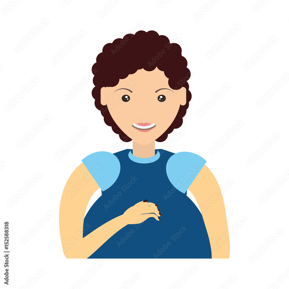 Fototapeta premium mother pregnancy motherhood vector icon illustration design graphic