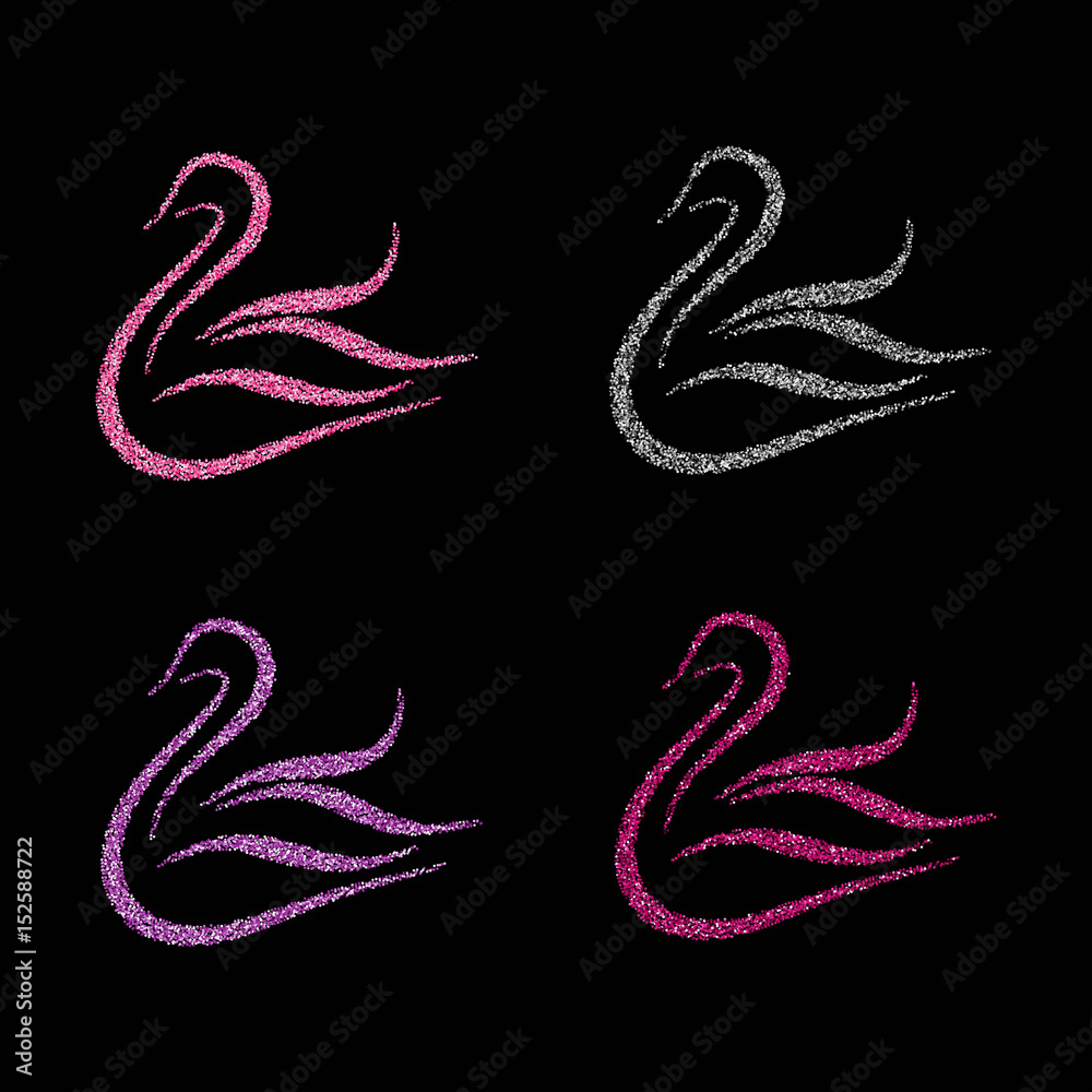Obraz premium Swan vector illustration