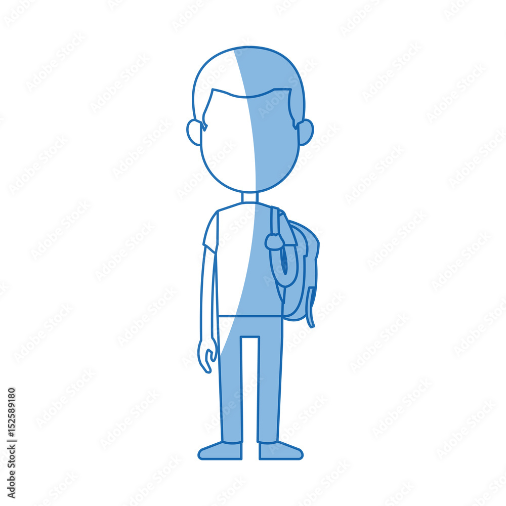 avatar boy student portrait image vector illustration avatar boy student portrait image vector illustration
