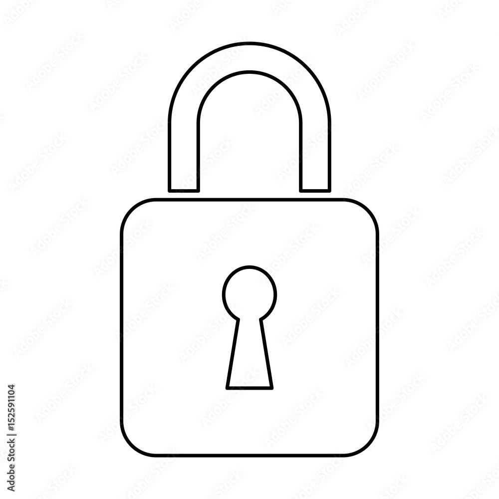 padlock security data protection privacy vector illustration