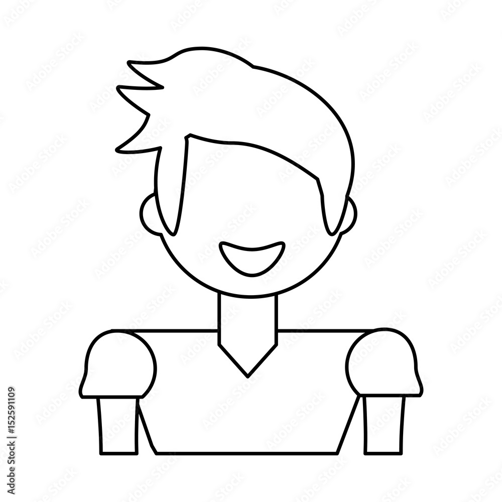 adult male avatar vector icon illustration design