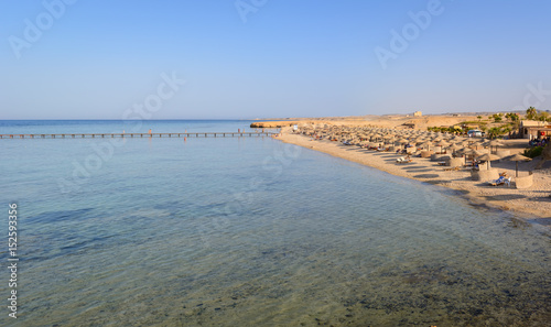 Egyptian beaches in the summer