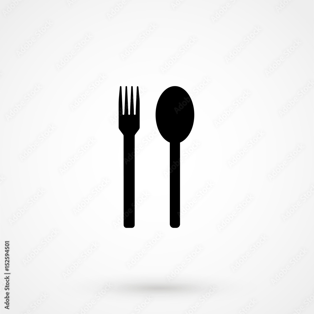 fork and spoon icon.spoon and fork.vector illustration. fork and spoon icon.spoon and fork.vector illustration.