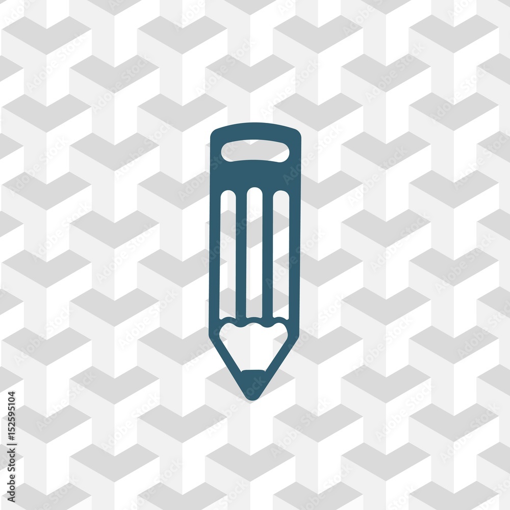 pencil icon stock vector illustration flat design pencil icon stock vector illustration flat design