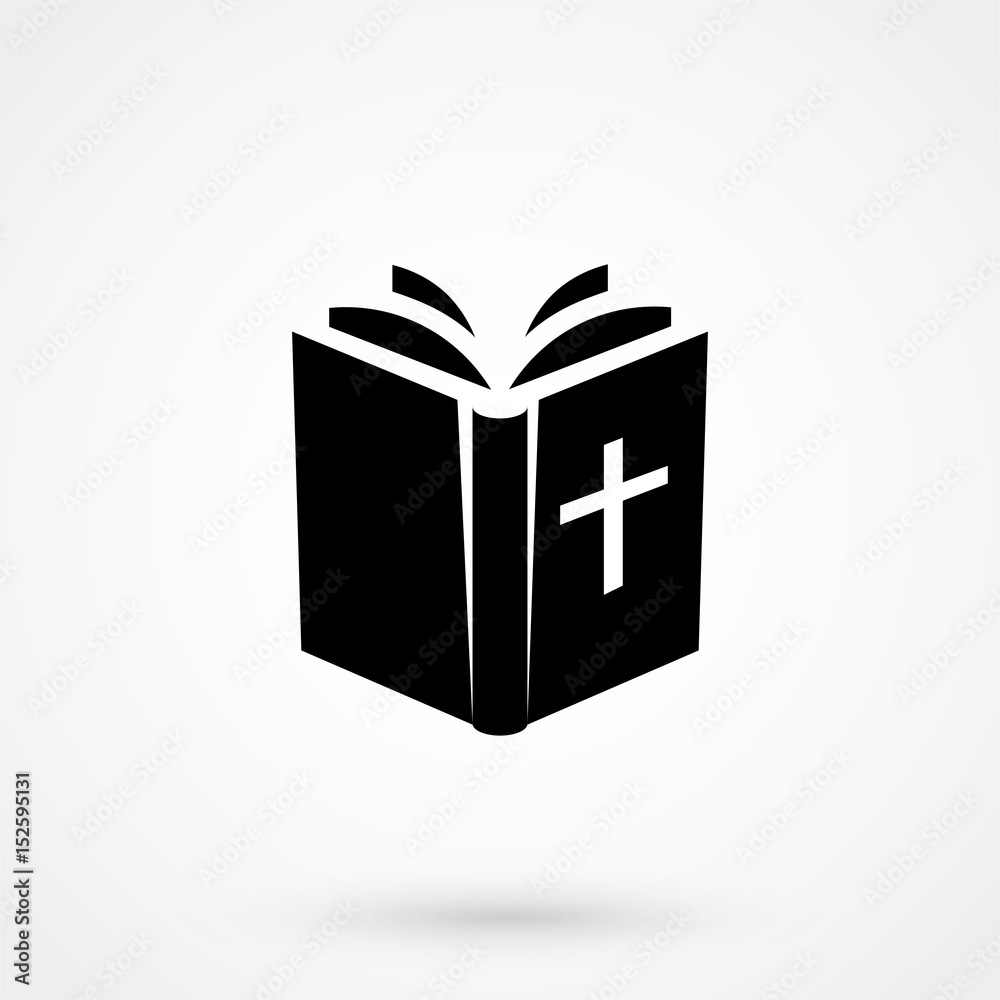 bible Icon isolated on background. Modern flat pictogram, business, marketing, internet concept.