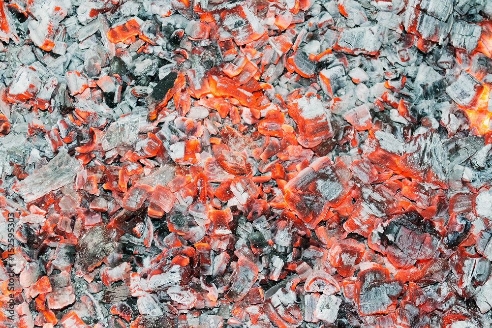 Burning coals Burning coals