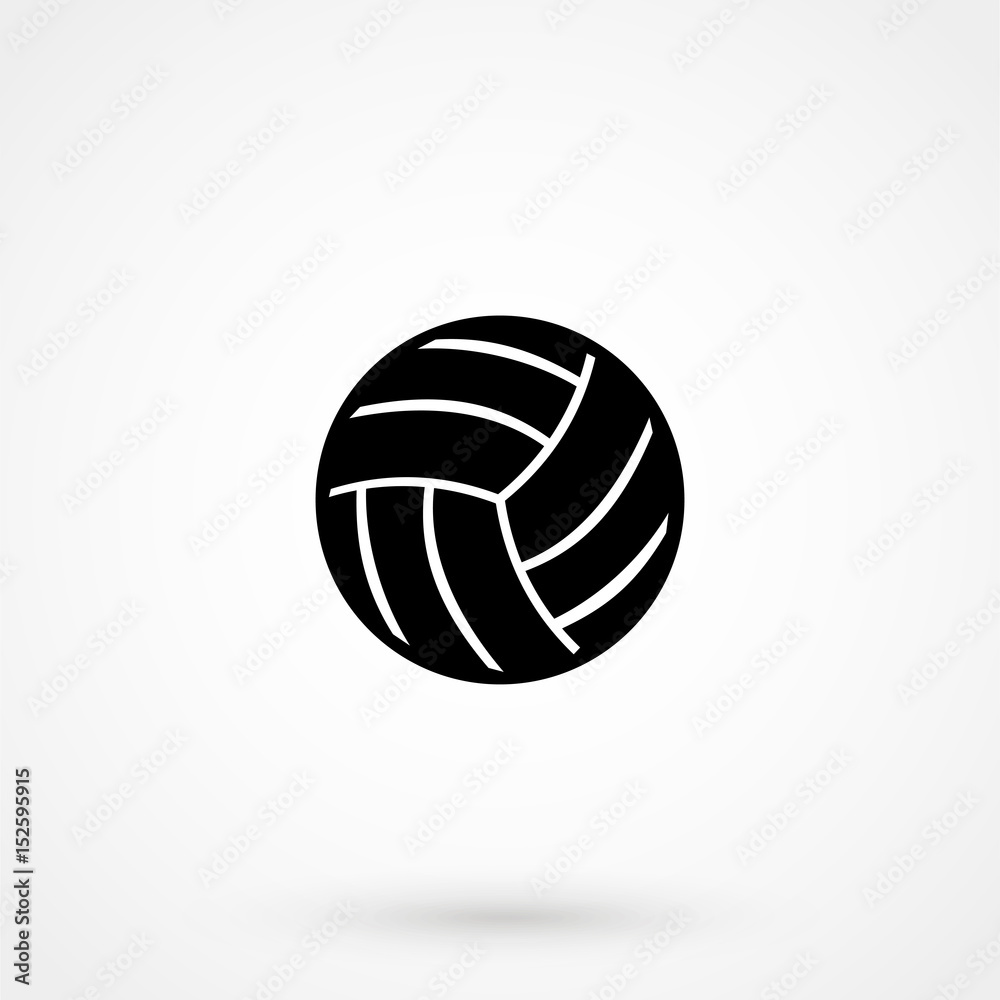 Isolated ball of volleyball design