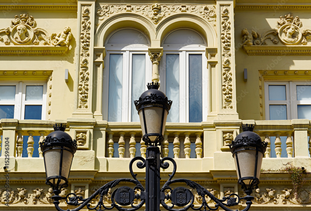 Fototapeta premium Historic buildings and monuments of Seville, Spain. Spanish architectural styles of Gothic and Mudejar, Baroque
