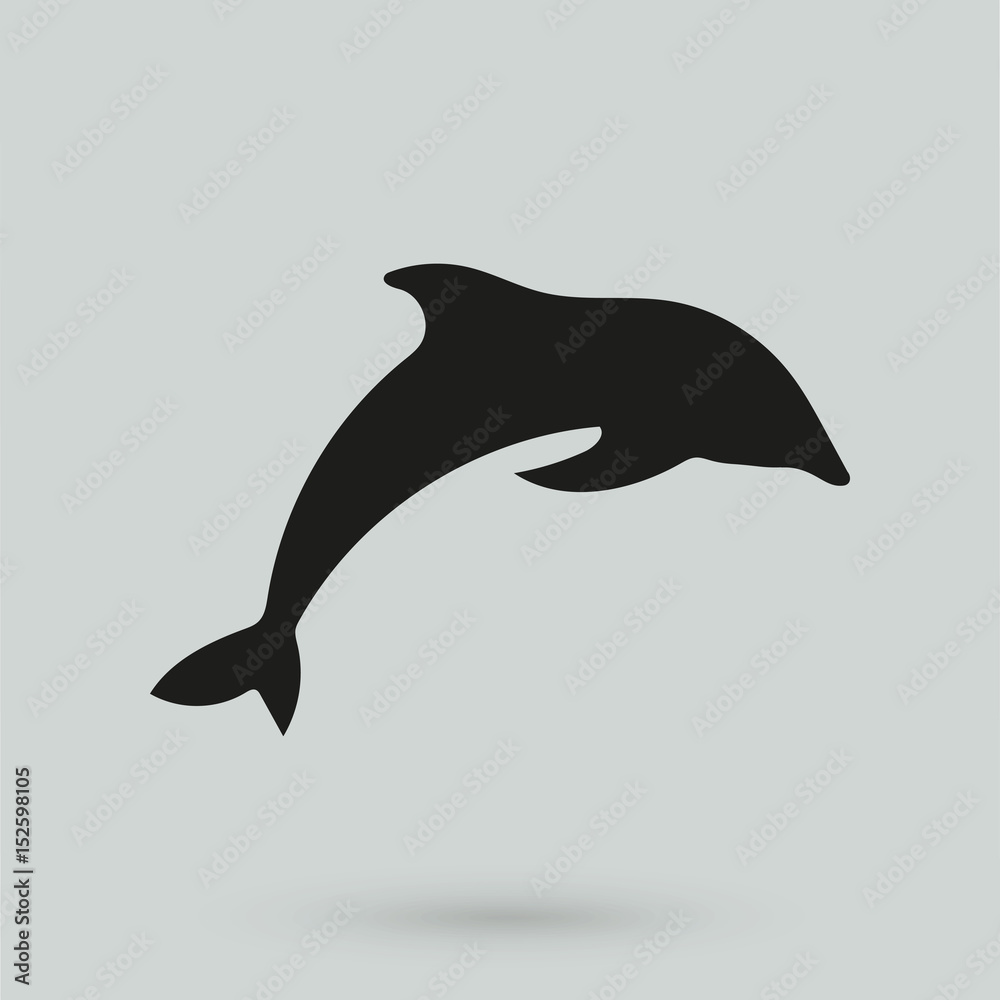 Fototapeta premium dolphin icon