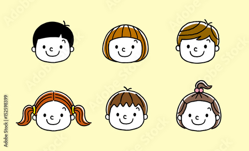 子供たちの表情：笑顔
