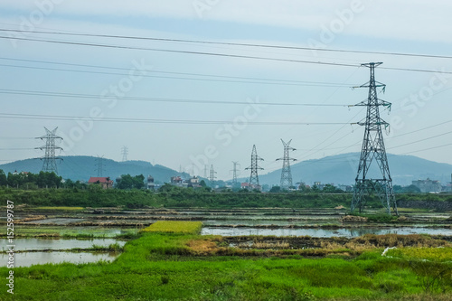 Power pylons in Vietnam