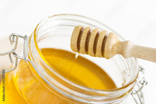 Jar of honey./Jar of honey  photo