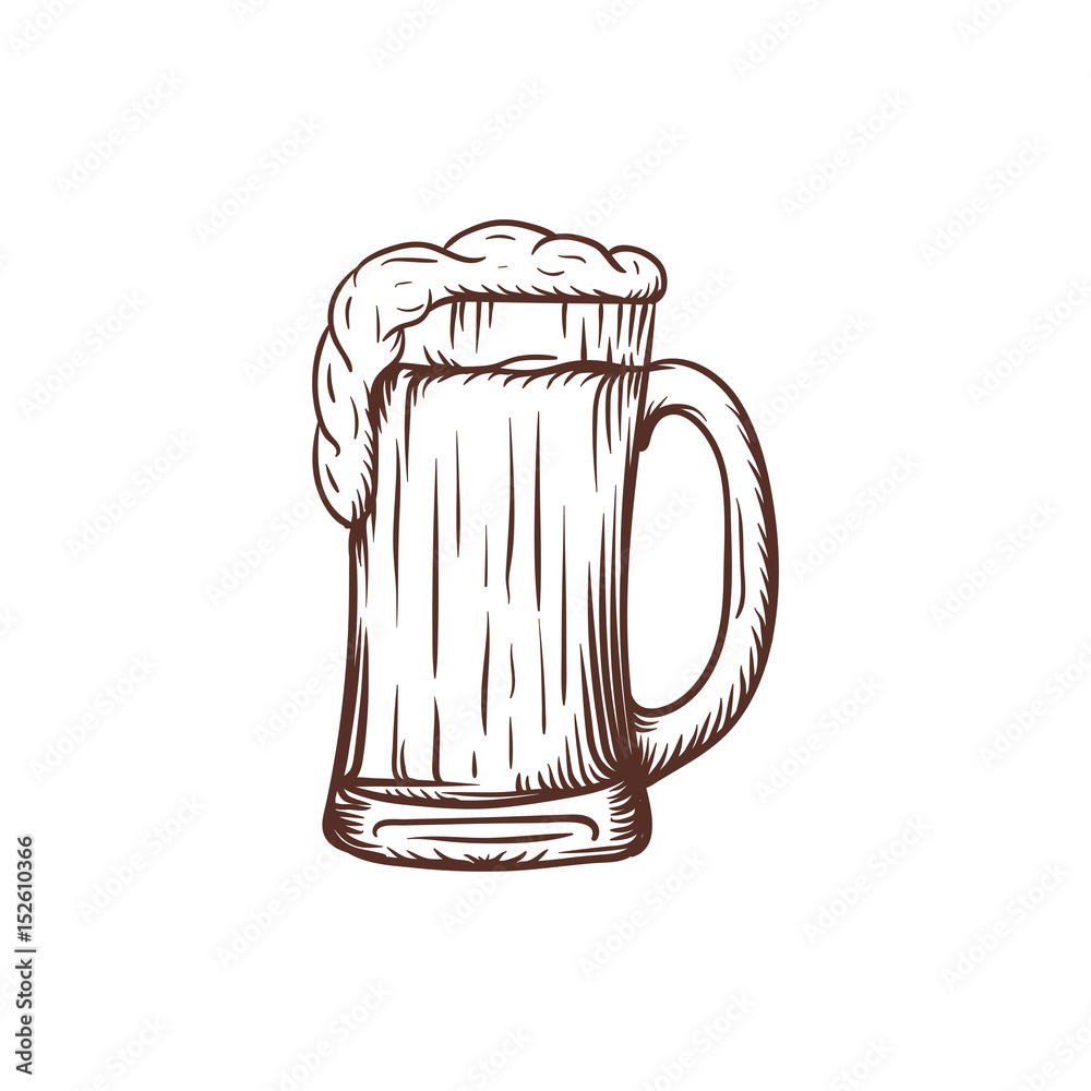 Beer Glass draw Beer Glass draw