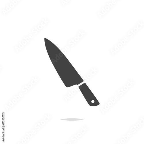 Photo Kitchen knife icon vector