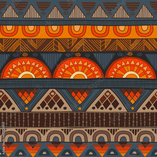 Tribal seamless pattern. It can be used for cloth, jackets, bags, notebooks, cards, envelopes, pads, blankets, furniture, packing