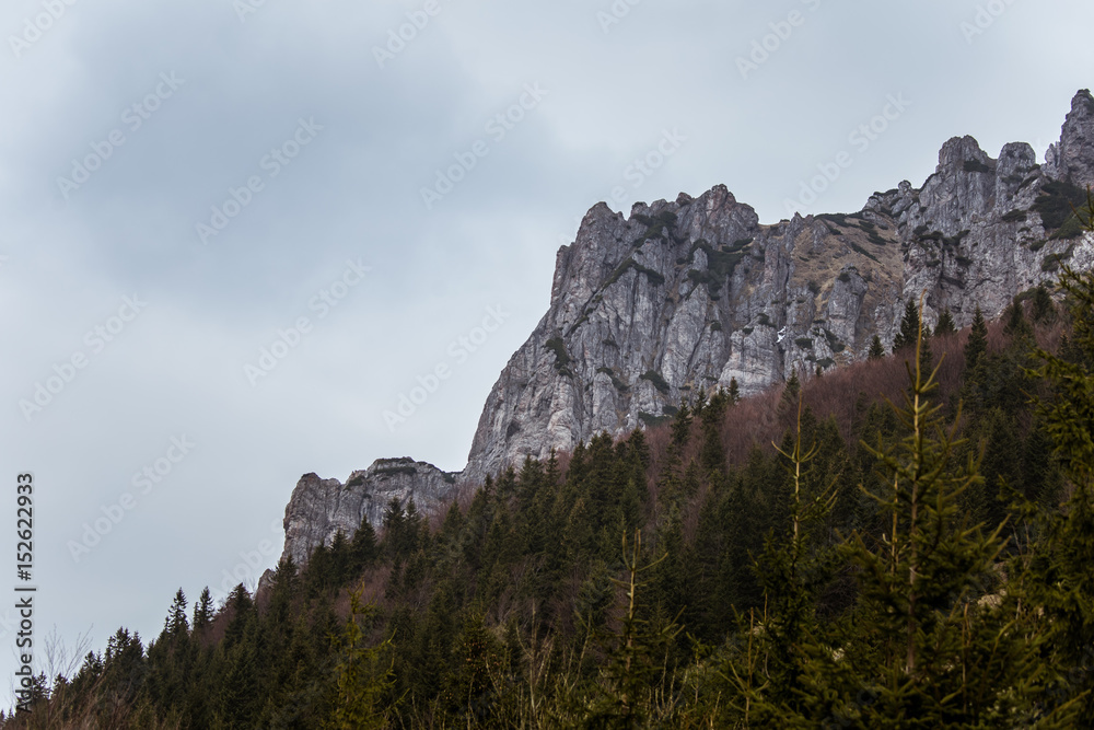 A beautiful Rozsutec mountain view of Mala Fatra in Slovakia. 