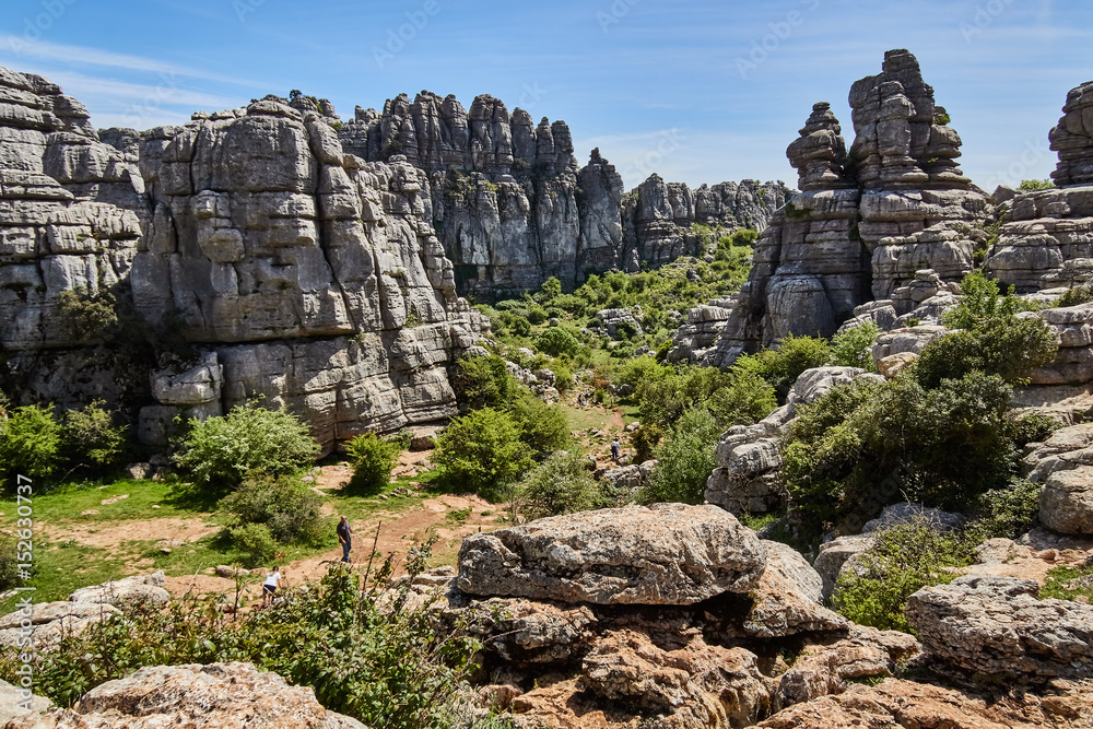 Fototapeta premium El Torcal Natural Reserve in Malaga, Spain
