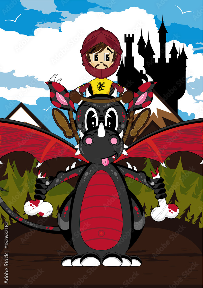 Medieval Knight and Dragon Medieval Knight and Dragon