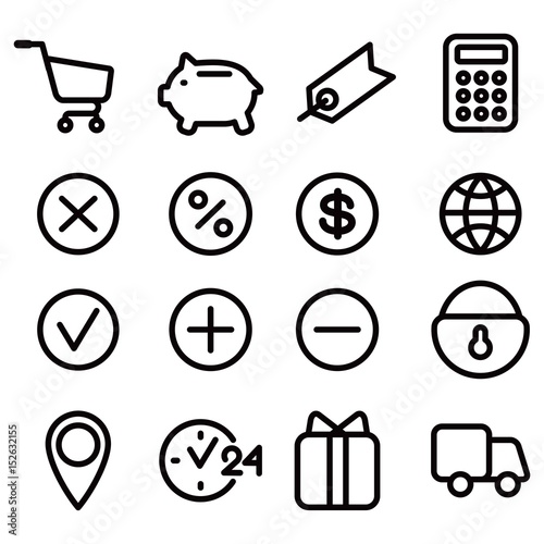 set of icons for site