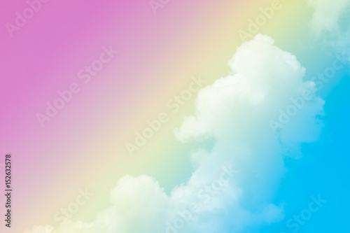  Fantastic color background with cloud and sky