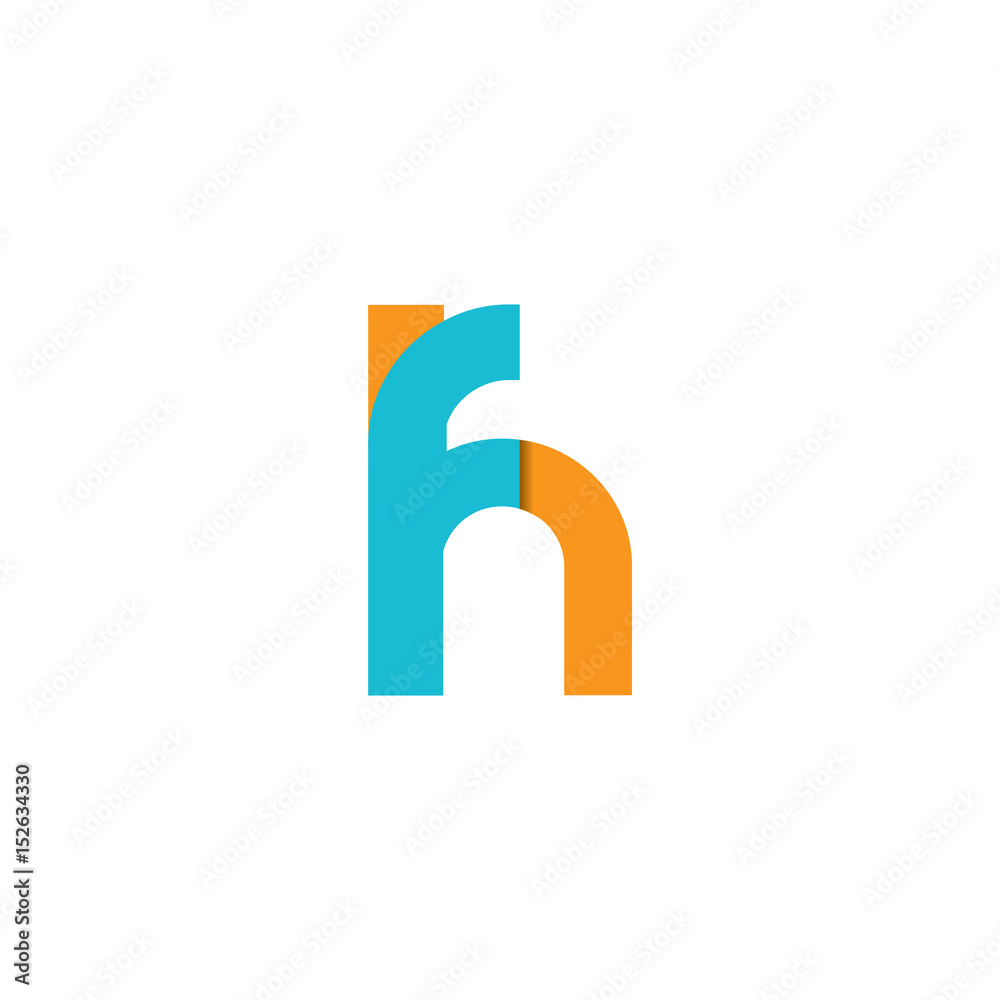 Initial Letter FH Rounded Lowercase Logo Initial Letter FH Rounded Lowercase Logo