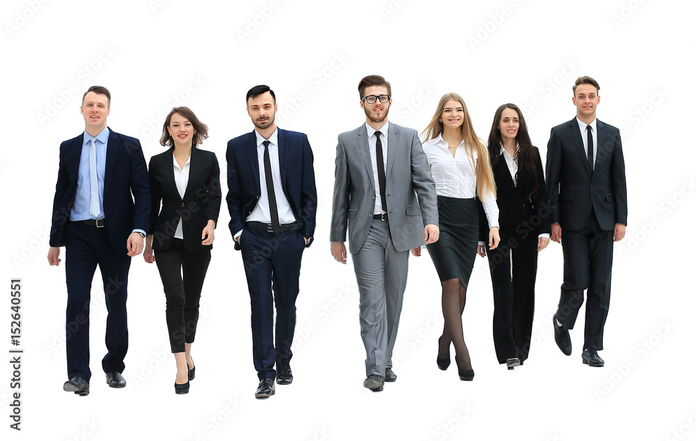 businesspeople walking. isolated on white businesspeople walking. isolated on white