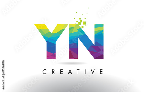 YN Y N Colorful Letter Origami Triangles Design Vector. Free Download YN Y N Colorful Letter Origami Triangles Design Vector. - GFXLoad