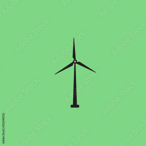 wind turbine vector icon